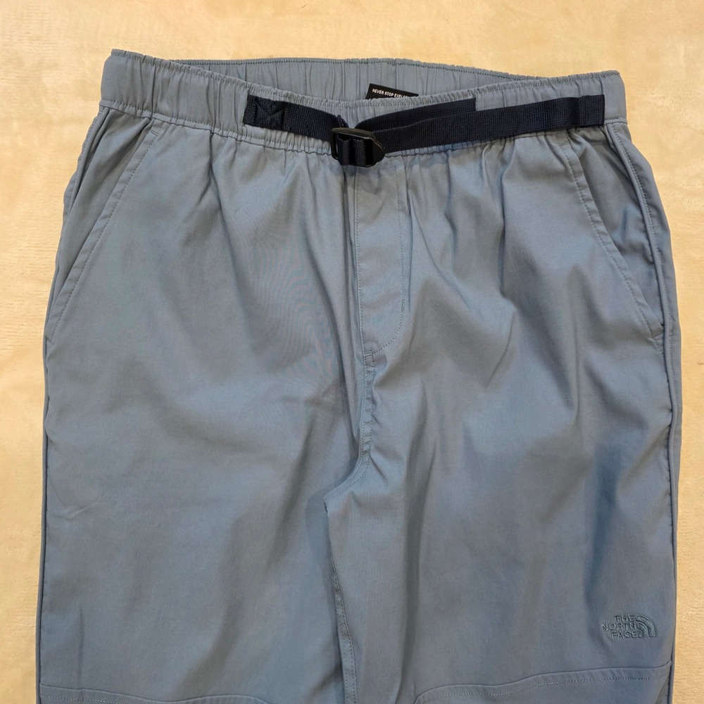 The North Face Mens Small Short Gray Hiking Trail Pants Integrated Belted Nylon - Picture 3 of 9